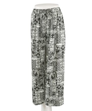 San-ai Resort（三愛水着楽園） ロングパンツセット　13L・15L　【Coral veil（コーラルヴェール）】 ブラック2