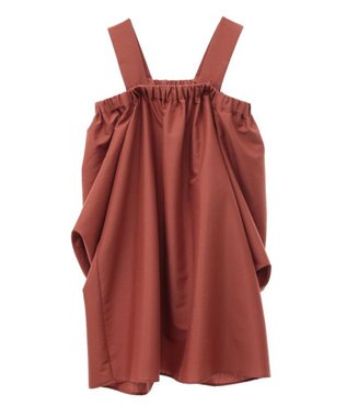 Green Parks ２ｗａｙバルーンスリーブブラウス Orange