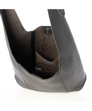 UNBILLION カシュカシュ cachecache / 厚手合皮ホーボーバッグ ブラック