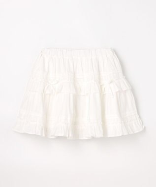 ANY KIDS 【洗濯機可能】カラミドビー ティアードスカパン オフホワイト