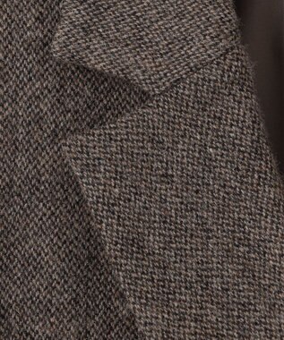 組曲 シックツイード ジャケット ダークブラウン系3