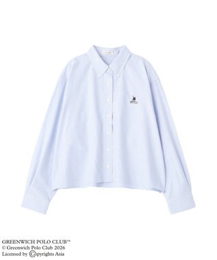 Green Parks GREENWICH POLO CLUB(TM)クロップドシャツ Sax