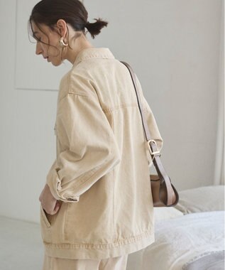 WEGO 【ANGIE VINTAGE】オーバーサイズデニムジャケット イエロー
