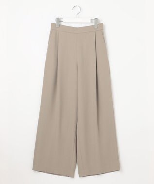 UNFILO 【接触冷感/吸水速乾】サマーセットアップ ワイドパンツ ダークブラウン系