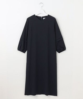 J.PRESS LADIES 【洗える・吸水速乾・接触冷感・セットアップ対応】Light ジョーゼット ワンピース ダークネイビー系