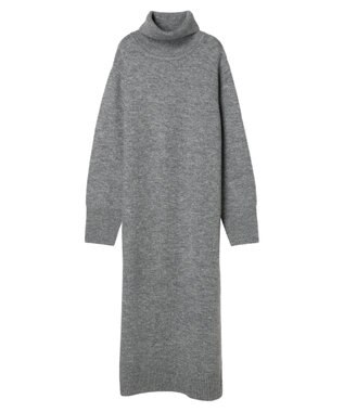 Green Parks タートルニットワンピース Gray