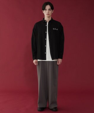 WEGO アムンゼンワンポイントBIGシャツ（LS） ブラック