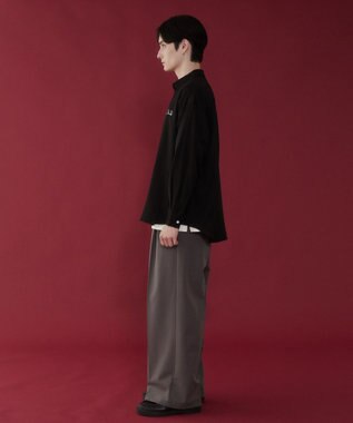 WEGO アムンゼンワンポイントBIGシャツ（LS） ブラック