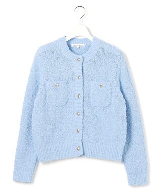 23区 【先行予約】ファンシーツィーディー ポケットデザイン カーディガン スカイブルー系