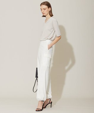 ICB 【WEB限定カラーあり・接触冷感・UVケア・洗える】 シンセティックハイゲージ 半袖ニット トープ系