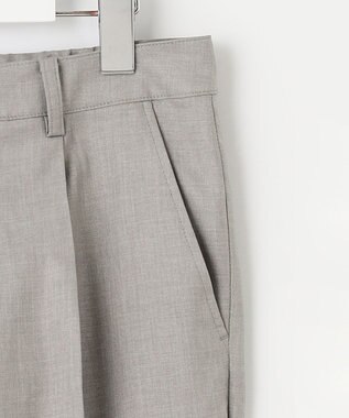 J.PRESS LADIES 【セットアップ対応・洗える・UVケア・速乾】 OXIJEWELストレッチ テーパード パンツ ライトグレー系