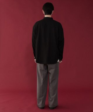 WEGO アムンゼンワンポイントBIGシャツ（LS） ブラック