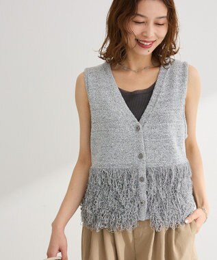 Green Parks ブークレループニットベスト