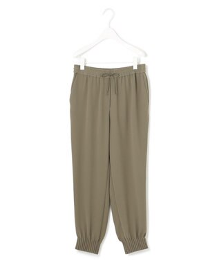 ICB 【WEB限定カラーあり・洗える】ライトダブルクロス ジョガーパンツ アッシュカーキ系