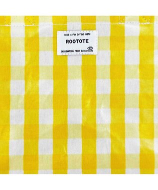 ROOTOTE 1028【ラミネート加工A4収納】SN.アーキャトル.ラミネート-Q 03：チェック・イエロー