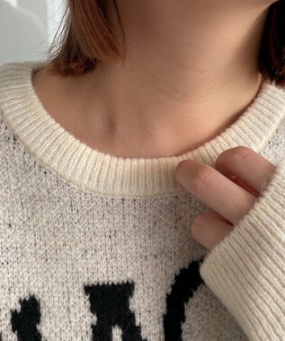 WEGO ファニーグラフィックフラッフィーニットプルオーバー 柄3