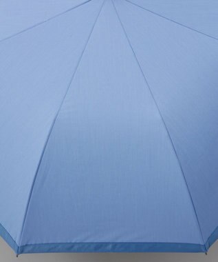 AURORA 【WEB・直営店限定】 グログラン晴雨兼用傘（折りたたみ・トップフラット） サックス