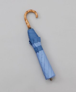 AURORA 【WEB・直営店限定】 グログラン晴雨兼用傘（折りたたみ・トップフラット） サックス