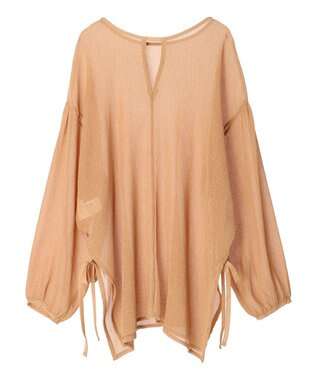 Green Parks 前後２Ｗａｙ　シフォンプリーツチュニック Beige