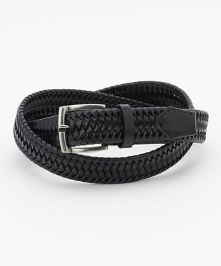 JOSEPH ABBOUD 【キングサイズ・伸びる！】ストレッチレザーベルト ブラック系