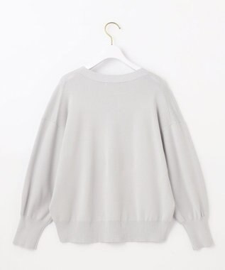 ANY SIS 【洗える】フロントライン ニット ミントグレー