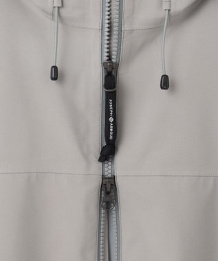 JOSEPH ABBOUD MOUNTAIN 【ECO撥水/耐水性/透湿防水素材/ストレッチ/軽量】ボイルドポリエステル3レイヤー マウンテンパーカー ライトグレー系