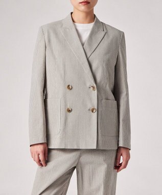 Paul Smith ストライプ シアサッカー ダブルブレスト ジャケット