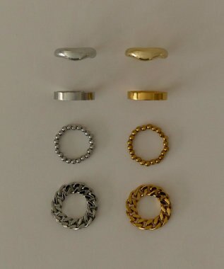 Phoebe 【金属アレルギー対応】フラットリング　シルバー シルバー