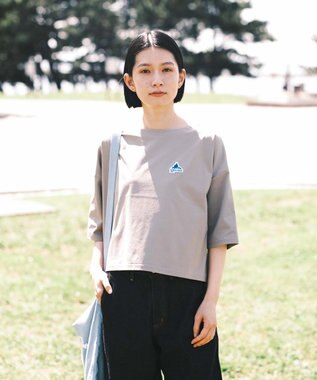 SHARE PARK LADIES 【UVカット・吸水速乾・ストレッチ・軽量 】エンブレムショートTシャツ（S・Mサイズ） グレー系