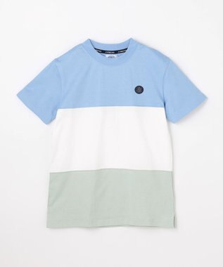 J.PRESS KIDS 【140-170㎝】トリコロール 半袖Ｔシャツ サックスブルー系