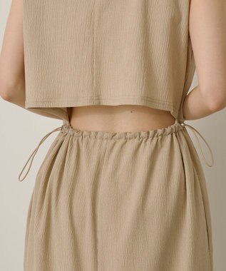 AMERICAN HOLIC バックホールドロストIラインワンピース【WEB限定カラー有り】 Beige