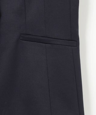 J.PRESS LADIES 【セットアップ対応・洗える・抗菌防臭】T/Cポンチ テーラード ジャケット ネイビー系