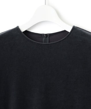 23区 L 【洗える】ベロア ジャージー カットソー グレー系