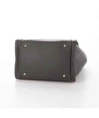 UNBILLION カシュカシュ cachecache / ミニショルダー付きソフトレザー調ミニトートバッグ ダークグレー