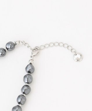 ICB ブラックパールネックレス シルバー系