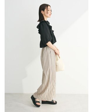 Green Parks ・ＥＬＥＮＣＡＲＥ　ＤＵＥ　シャドーチェックブラウス Black