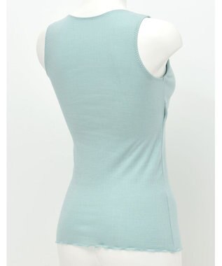 ワコール／睡眠科学 【ねはだ着】　カップ付きインナー　キャミソール　超長綿使用　なめらかでやわらかい風合い　睡眠科学／ワコール　YCX528 グリーン