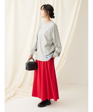 CRAFT STANDARD BOUTIQUE サイドフリルギャザースカート Red