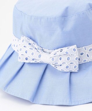 組曲 KIDS 【Mサイズ】レースコンビ サマーハット サックスブルー系