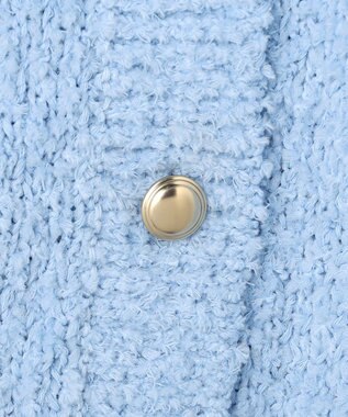 23区 【先行予約】ファンシーツィーディー ポケットデザイン カーディガン スカイブルー系