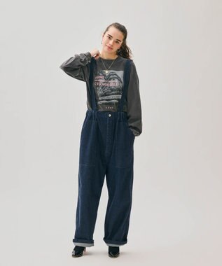 LENO PHOTO LONG SLEEVES T-SHIRT / フォトプリントロングTシャツ VINTAGE BLACK