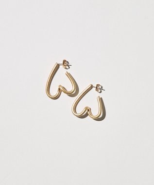 AMERICAN HOLIC ツイストハートピアス Gold