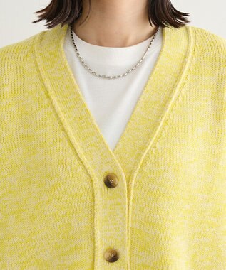 Green Parks ＭＩＸニットカーディガン Yellow
