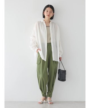 AMERICAN HOLIC カルゼギャザーシャツチュニック Off White