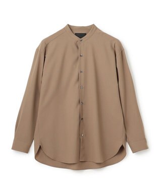  【HIGH GRADE LINE】テックウールポプリン    バンドカラーシャツ