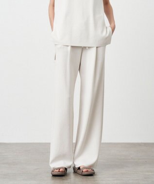 ATON 50/2 NATURAL DYED ORGANIC | イージーストレートパンツ WARM WHITE