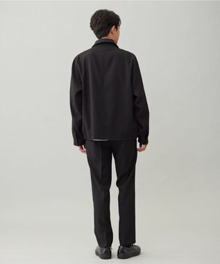 UNFILO MENS 【OCEANS 雑誌・web・YouTube 掲載】WOOL TOUCH 機能美パンツ スリム【東レ開発のウール見え高機能素材】 ブラック