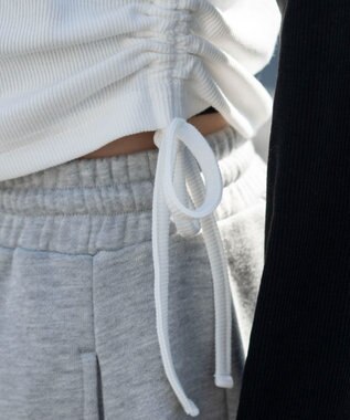 WEGO サイドドロストキーネックロンT ブラック