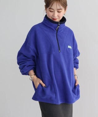 AMERICAN HOLIC Ｄｉｓｃｕｓ／ハーフＺＩＰフリースプルオーバー Blue