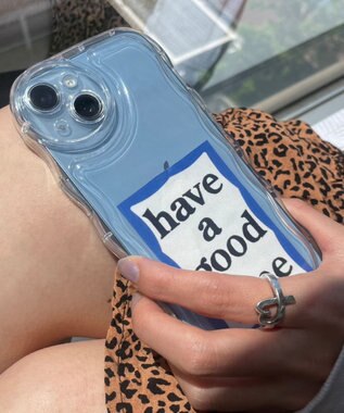 WEGO クリアウェーブiphoneケース iphone13（柄3）